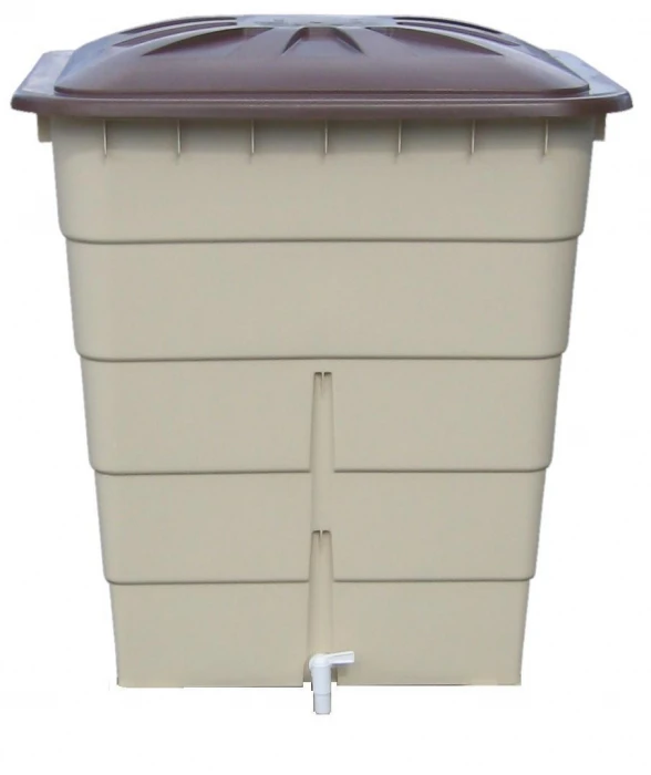 Récupérateur D'eau Cuve Rectangulaire Sable-marron GRAF - 520 L