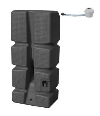 Récupérateur D'eau RECUP'ECO Décor Tressé - EDA - 310 L - Kit Collecteur Inclus 3 Récupérateur D'eau RECUP'ECO Décor Tressé - EDA - 310 L - Kit Collecteur Inclus