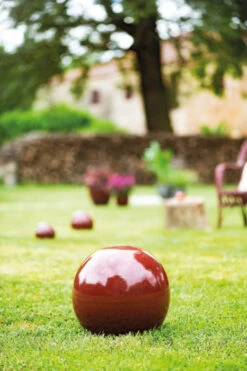 Sphère Japandi Carthame Ø20H20 - Deroma- Rouge -Pas Cher Jardinure Magasin 1582047 3491780119322 ambiance 1