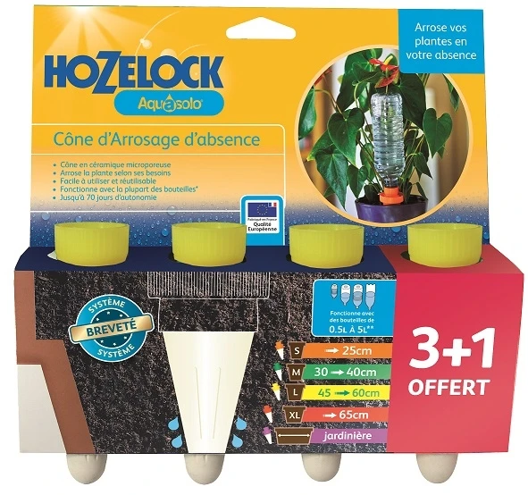 Aquasolo X 3 + 1 Gratuit - Pot 45-60 Cm - Hozelock