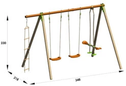 Portique Bois Et Métal Techwood Premium- Deko - Trigano - 2,30 M - Livraison Directe à Domicile -Pas Cher Jardinure Magasin 1633876 2