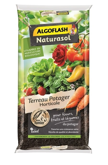 Terreau Potager Horticole Naturasol - Algoflash - 40 L