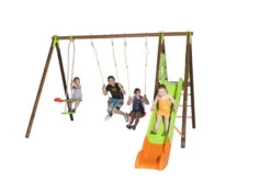 Portique Techwood Premium - Akéo - Bois Et Métal Avec Toboggan - Trigano - 2,30 M -Pas Cher Jardinure Magasin 1667357 1