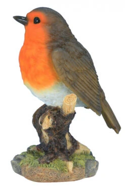 Rouge-gorge Sur Branche - Riviera System - 9 X 7 X 13 Cm