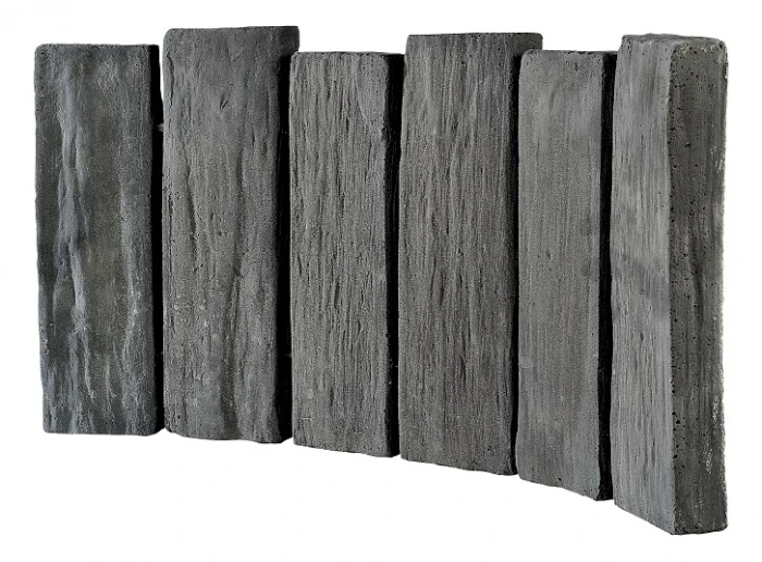 Bordurette Courbe Anthracite Schiste Hairie Grandon 52 X 26 Cm