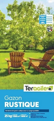 Gazon Rustique - Teragile - 25kg