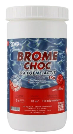 Traitement Choc Universel Oxygene Actif- EDG By Aqualux - Pastilles 20g / Boite De 1 Kg