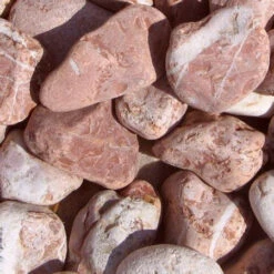 GALET MARBRE ROSE 40/60 15KG - ROCHER COUPE