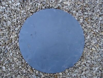 PAS JAPONAIS ARDOISE RONDE 40CM - ROCHERCOUPE