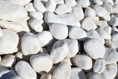 GALET MARBRE BLANC 40/60 BAG 250KG - ROCHER COUPE