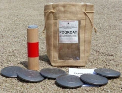 Jeu De Galoche Bretonne Le Poqkoat - Poqkoat - 1 Bûche - 2 Pièces - 6 Palets