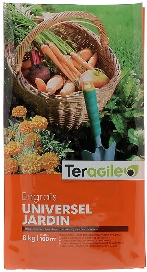 Engrais Universel Jardin - Teragile - Plein Champ - 8 Kg