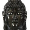 Tête Bouddha Ciré Noir Hairie Grandon - H 42 Cm -Pas Cher Jardinure Magasin 1820929 t te bouddha cir noir hairie grandon h 42 cm