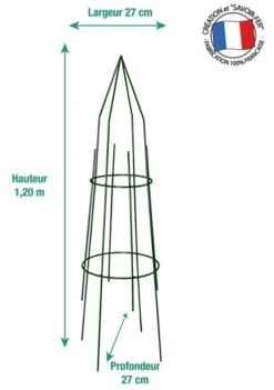 Tuteur Mini Grimpante Pyramide Rond -Moulin Louis - Vert - 1,20 X 0,27 M 6 Tuteur Mini Grimpante Pyramide Rond -Moulin Louis - Vert - 1,20 X 0,27 M -Pas Cher Jardinure Magasin 1823303 tuteur mini grimpante pyramide rond moulin louis vert 1 20x0 27 m