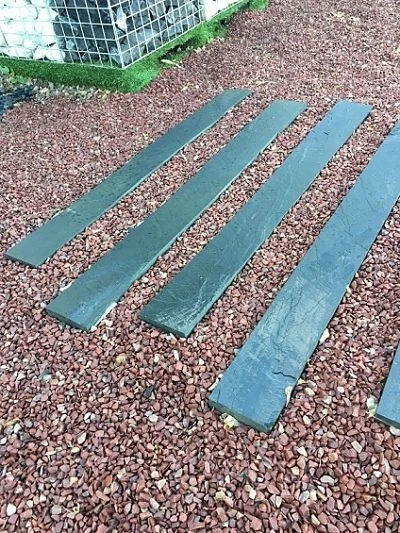 BORDURE ALIX EN ARDOISE 100X10X3 - ROCHER COUPE