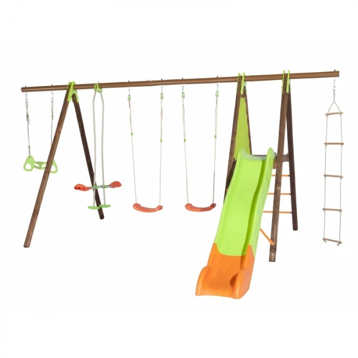 Portique Bois/métal Octavo - 5 Agrès + Plateforme, Toboggan - 2,30 M - Livraison à Domicile - Commandez En Magasin 3 Portique Bois/métal Octavo - 5 Agrès + Plateforme, Toboggan - 2,30 M - Livraison à Domicile - Commandez En Magasin