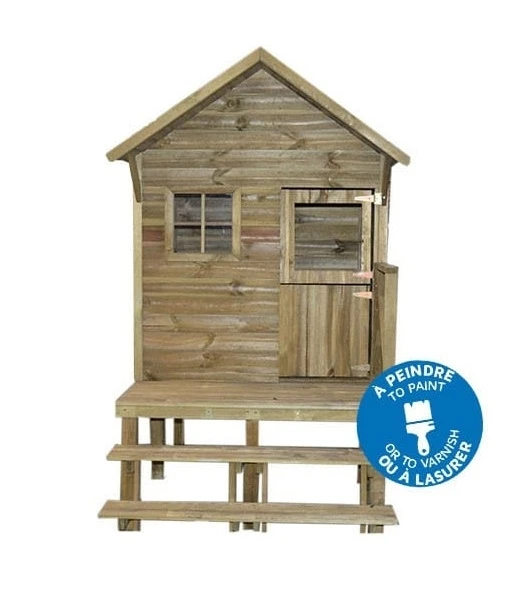 Maisonnette En Bois Léna Sur Pilotis - T Rigano - 1,26 X 1,94 X 2,17 M - Livraison à Domicile - Commandez En Magasin