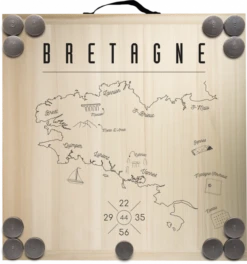 Kit Planche + 12 Palets - Carte De La Bretagne