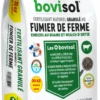 Fertilisant Complet Granulé Aux Fumiersde Ferme - Bovisol - UAB - 20 Kg -Pas Cher Jardinure Magasin bovisol sacherie 20kg