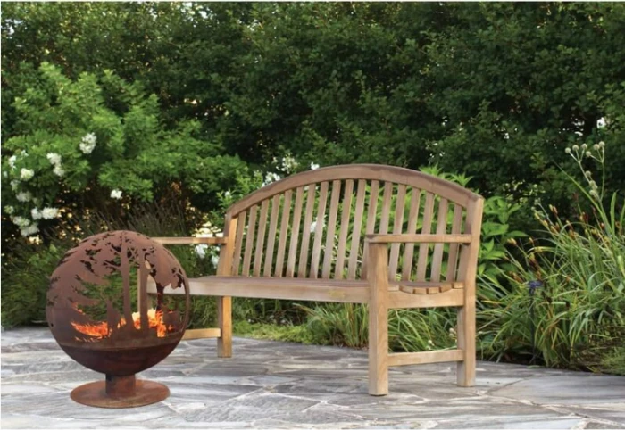 Brasero Rond Rouillé Découpe Laser - Acier Doux - Dimensions: 57,5x57,5x66 Cm 4 Brasero Rond Rouillé Découpe Laser - Acier Doux - Dimensions: 57,5x57,5x66 Cm – Image 2